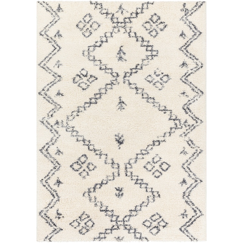 Puffy shag 30678 Machine Woven Synthetic Blend Indoor Area Rug by Surya Rugs