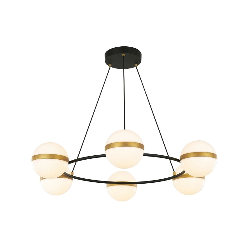 Alora CH302006-UNV Tagliato 6-lt 36″ LED Chandelier