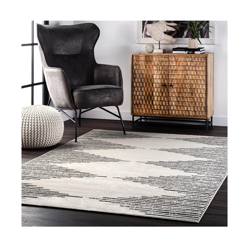 67 x 9 Romina Diamond Pinstripes Area Rug