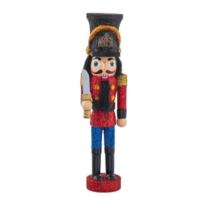 Kurt Adler Wooden Ornament for Christmas Tree, Hollywood Nutcracker Prince