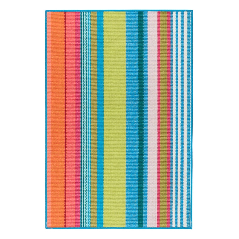 Mellie Stripe Machine Washable Rug | Multi