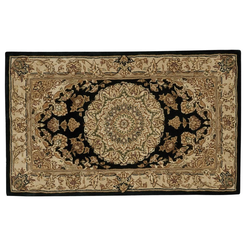 Nourison Nourison 2000 2’6″ x 4’3″ Black Traditional Indoor Rug