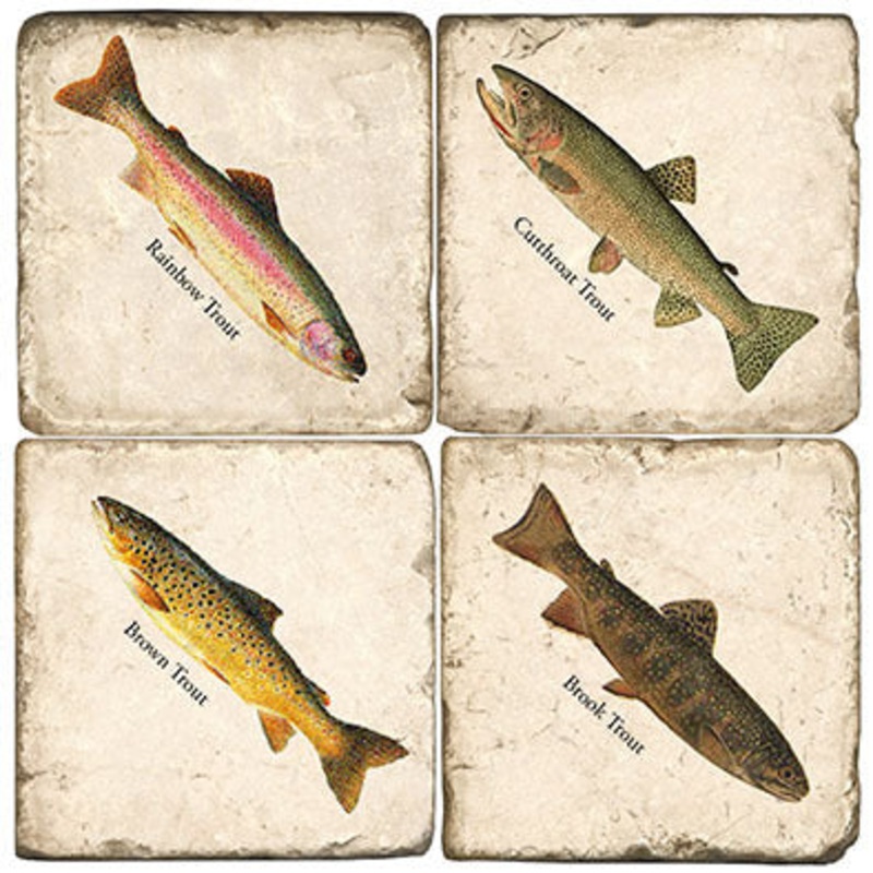 Trout Coasters – Set of 4