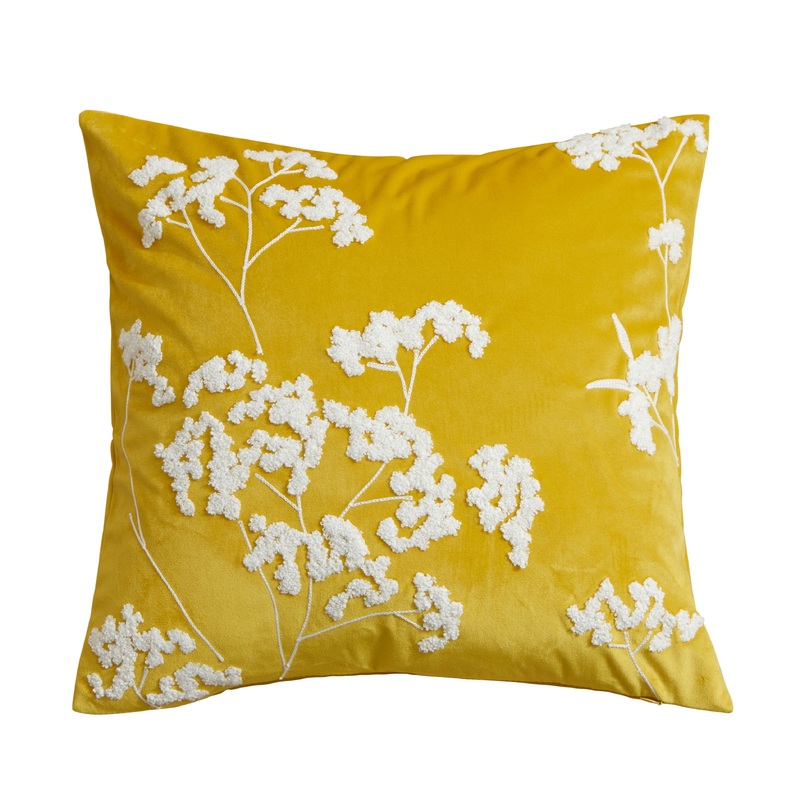 Baby’s Breath Yellow Pillow