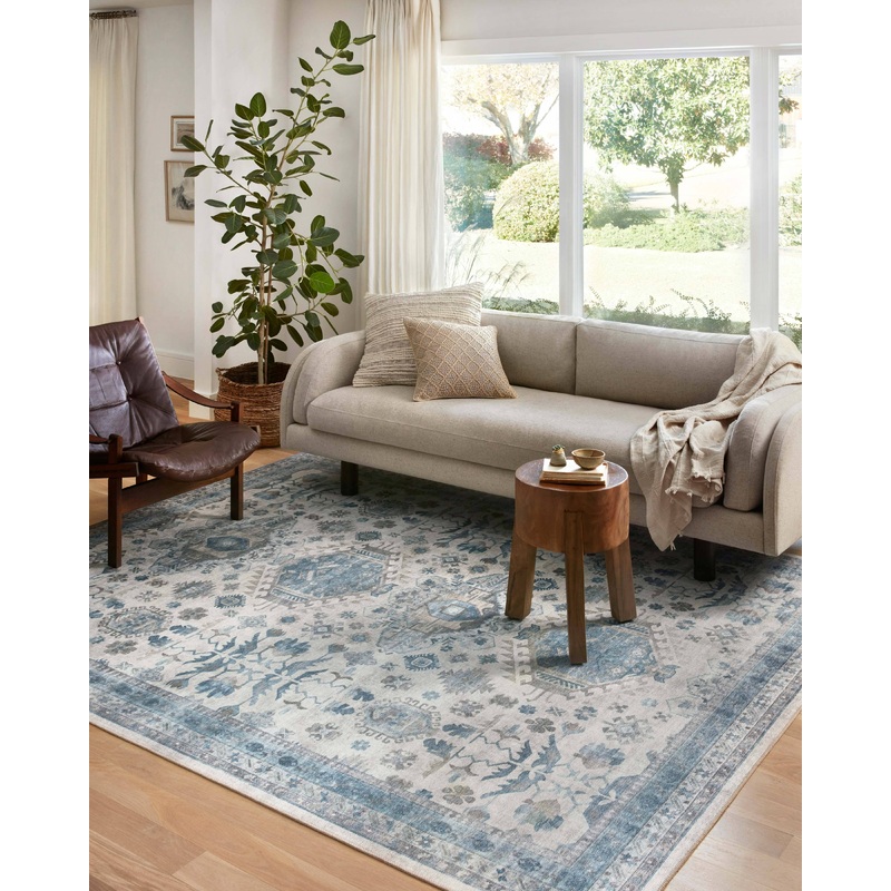 Loloi II Heidi Rug | Ivory / Ocean