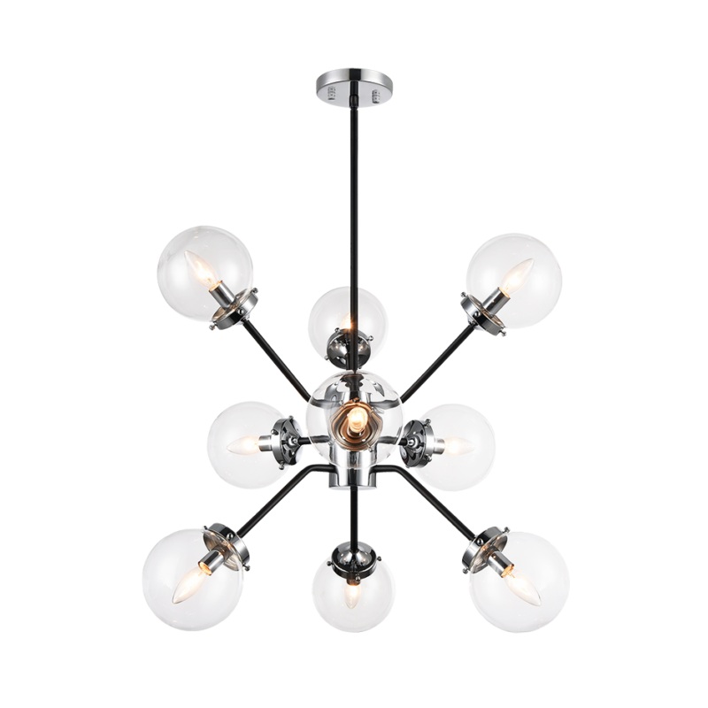 Matteo C72309 Maru 9-lt 28″ Chandelier