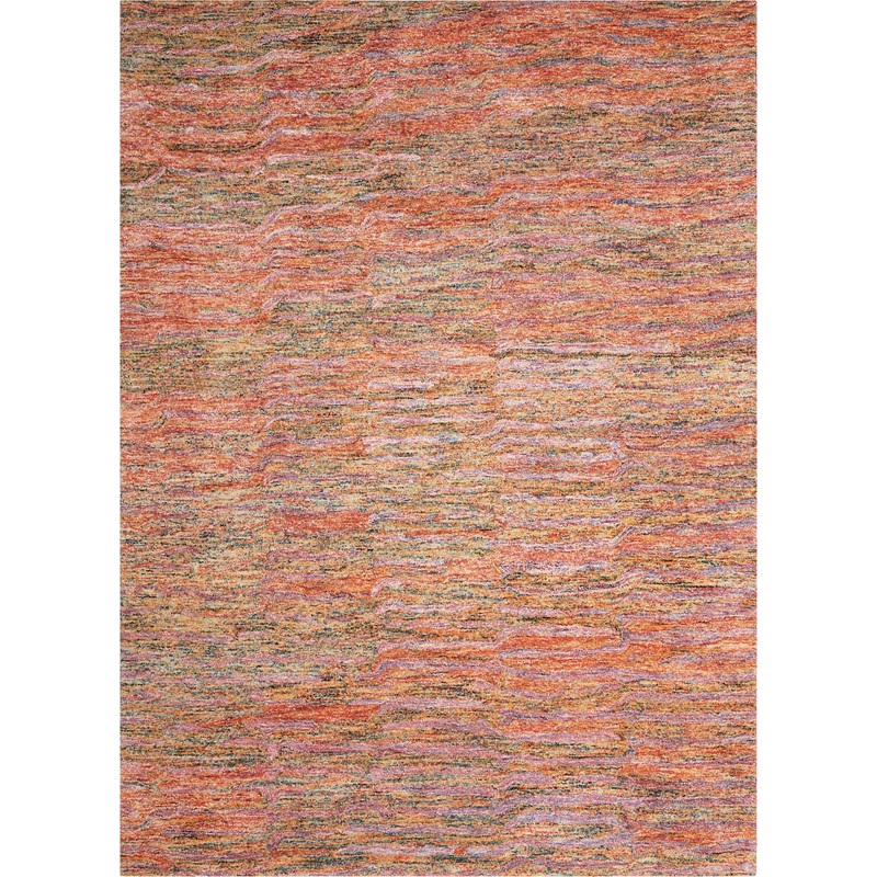 Nourison Gemstone 7’9″ x 9’9″ Fire Opal Modern Indoor Rug