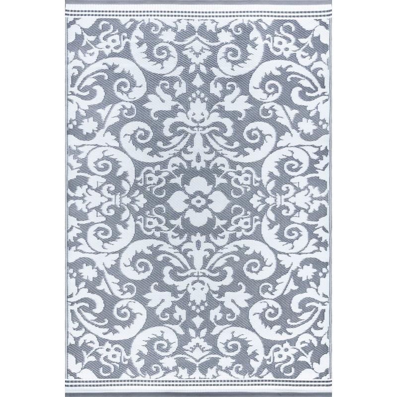 Tayse Scroll Area Rug SUN16-Carrero Transitional Flat Weave Indoor/Outdoor Polypropylene