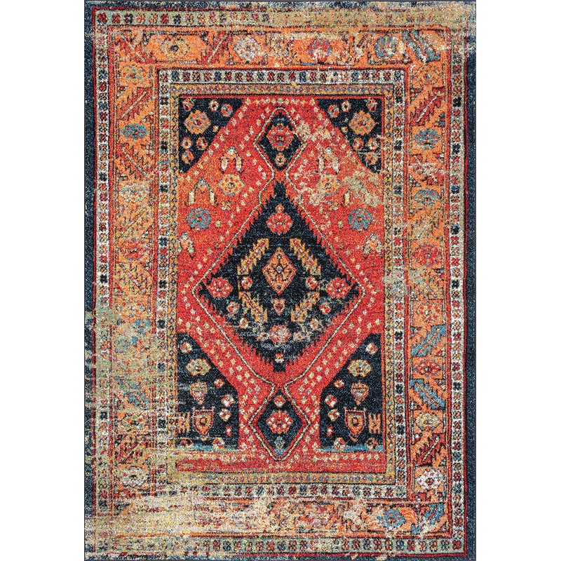 Vintage Floral Indoor/Outdoor Rug | Multicolor