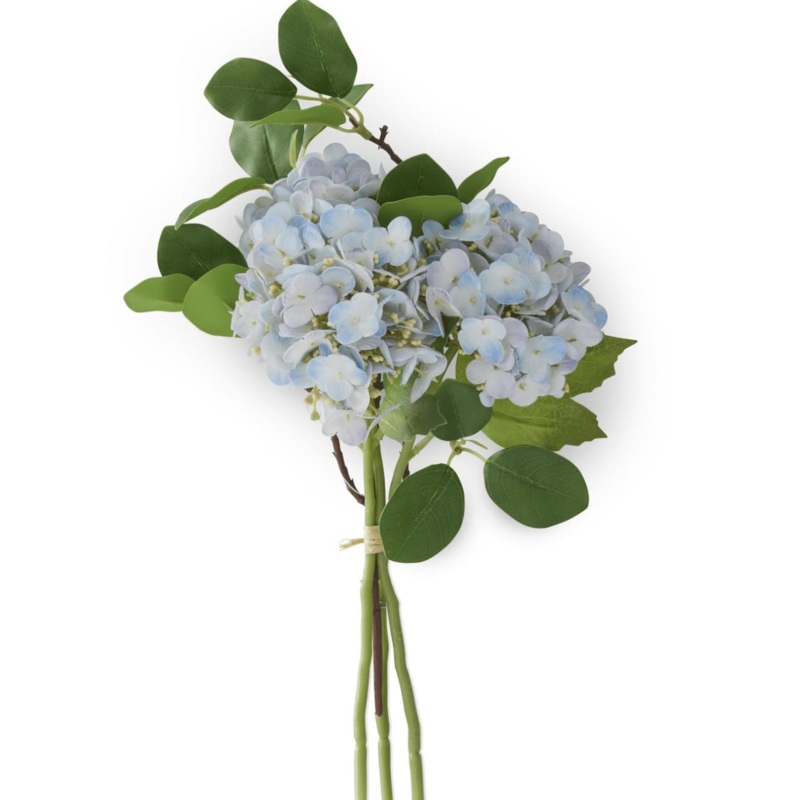 12″ Real Touch Hydrangea Bundle (4 Stem)