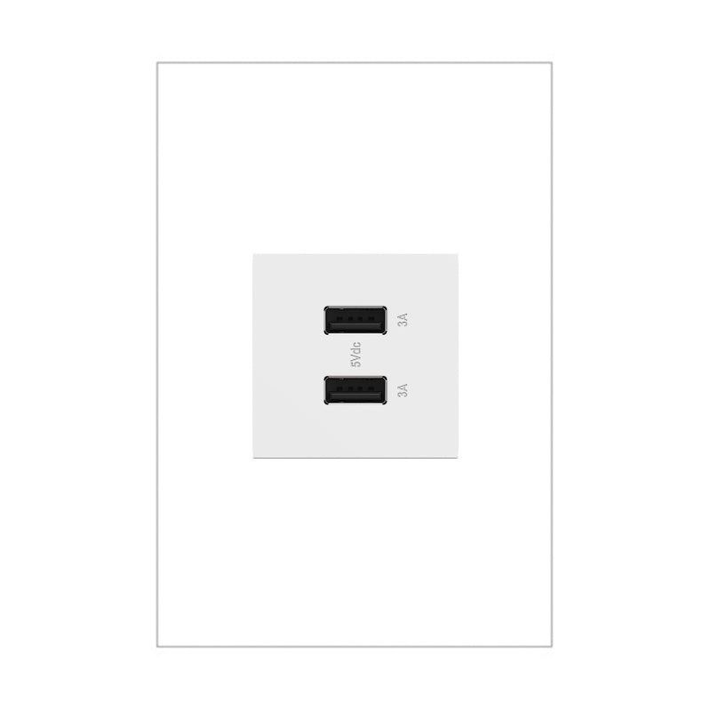 Adorne ARUSB2AA6 Ultra-Fast USB Type-A/A Outlet Module