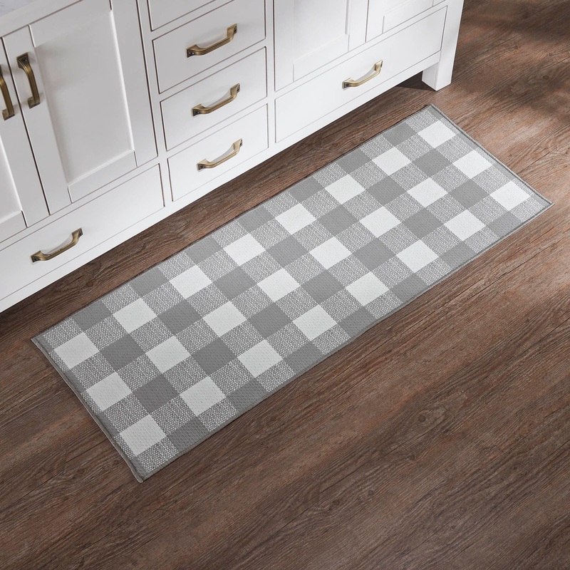 Annie Buffalo Check Grey Indoor/Outdoor Rug Rect 17×48