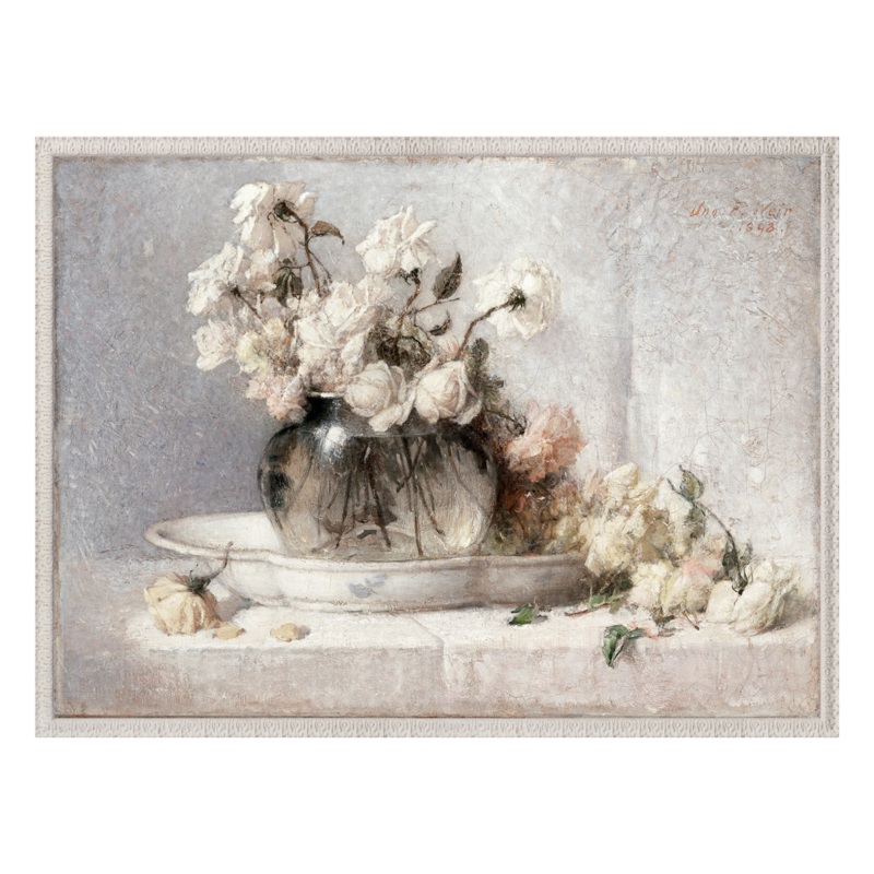 “Vase of Roses” Framed Art Print