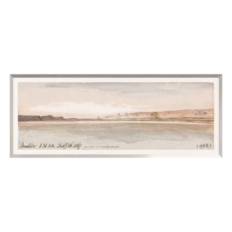 Watercolour Beach Framed Art Print