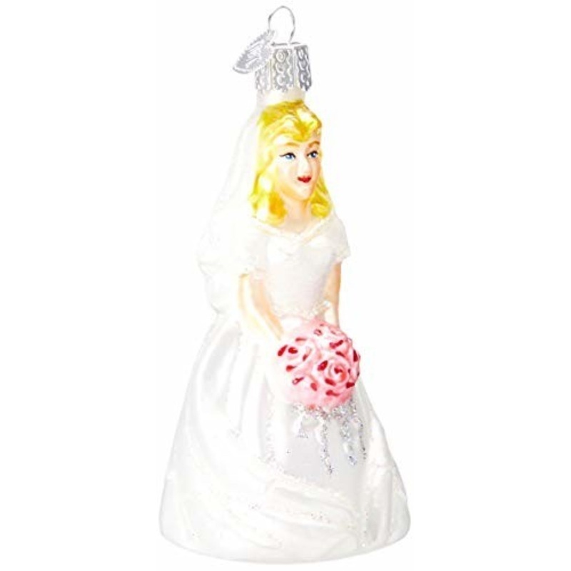 Old World Christmas Blown Glass Christmas Ornament, Blonde Bride