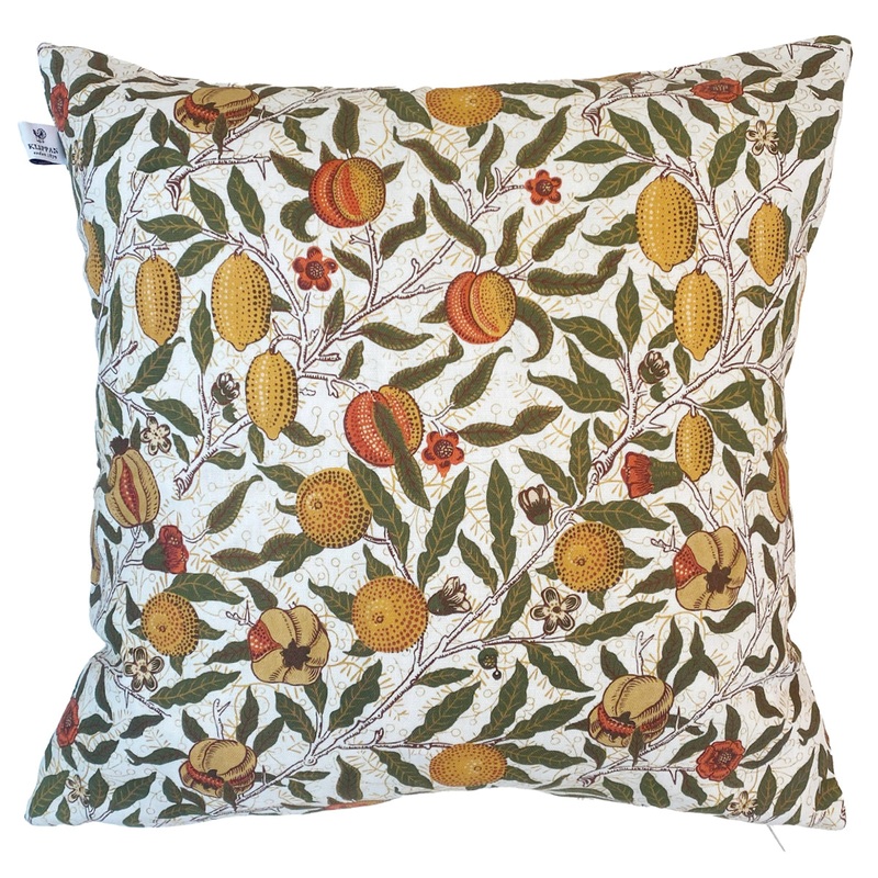 William Morris Fruit Printed Organic Cotton Cushion Cover