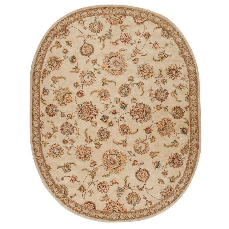 Nourison Nourison 2000 7’6″ x 9’6″ Oval Beige Traditional Indoor Rug