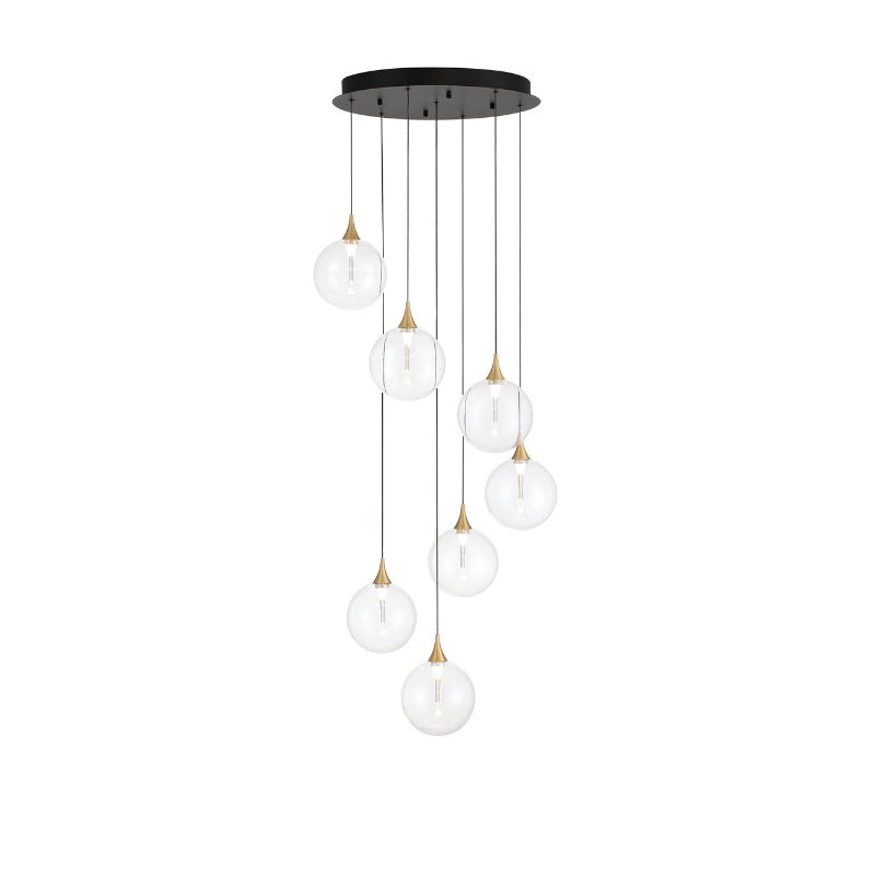 Eurofase 48928 Iissa 7-lt 21″ LED Multi Drop Chandelier