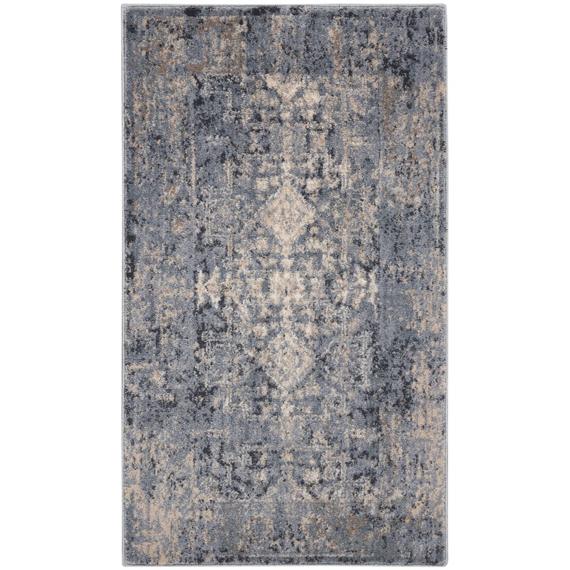 Nourison Moroccan Celebration 2’2″ x 3’9″ Slate Vintage Indoor Rug