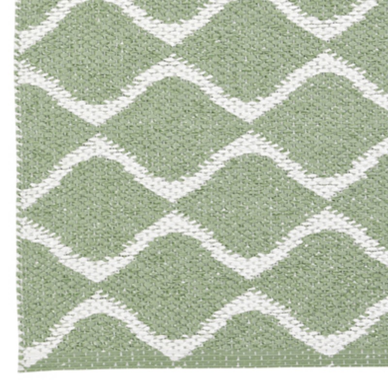 Wave Indoor / Outdoor Swedish Woven Plastic Area Rug, Seven Sizes in Five Color Variants