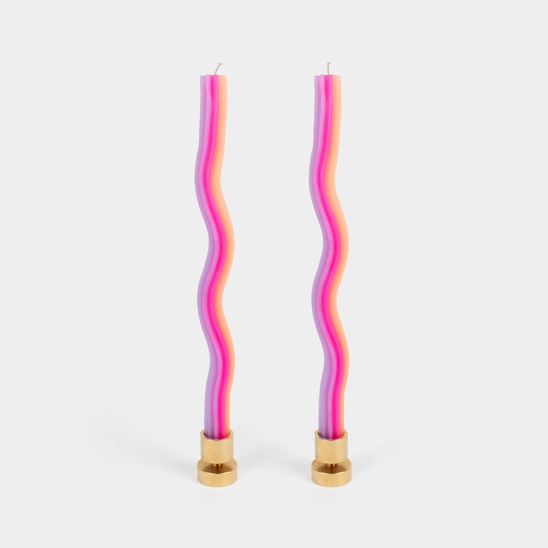 Wiggle Candles – Orange, Pink & Lavender (2 pack)