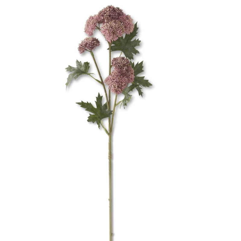 28″ Pink Sedum Stem