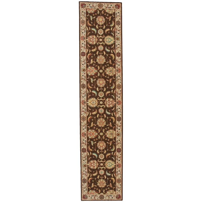 Nourison Living Treasures 2’6″ x 12′ Brown Traditional Indoor Rug