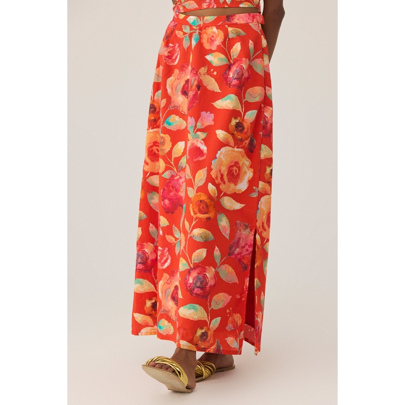 Watercolour Bloom Skirt
