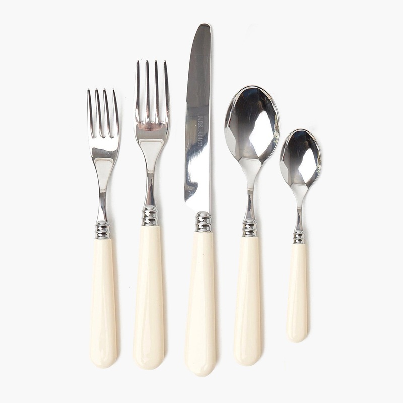 White Ivory Cutlery (5 Piece) – US
