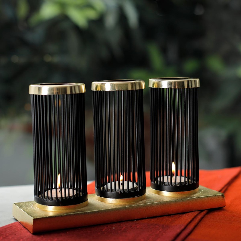 Enchante Tea Light Candle Holder Set