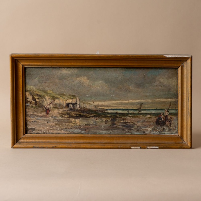 “Washed Ashore” Framed Antique Painting