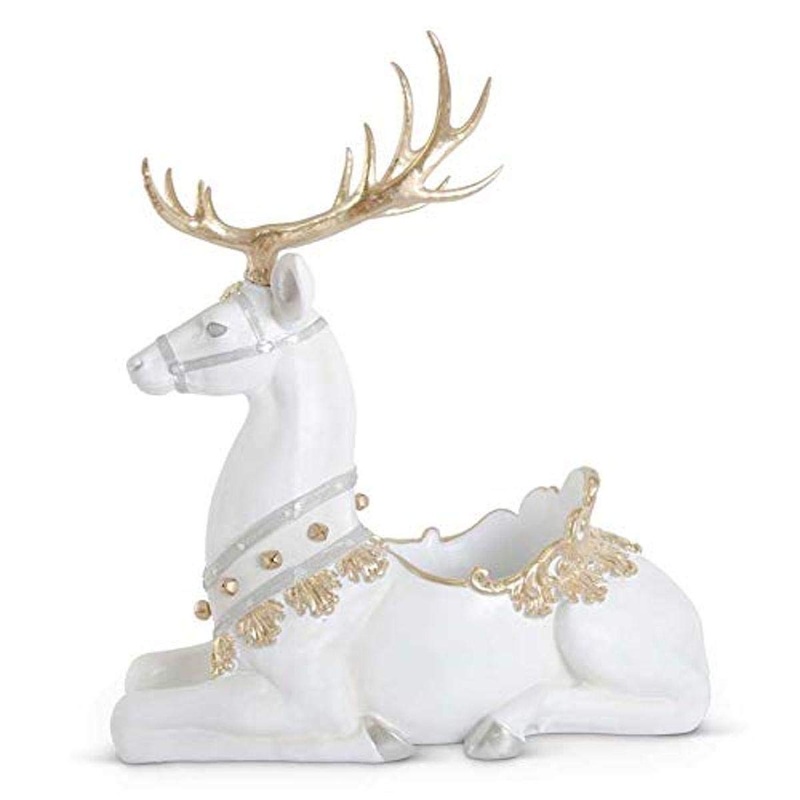 45″ Glittered Reindeer Container