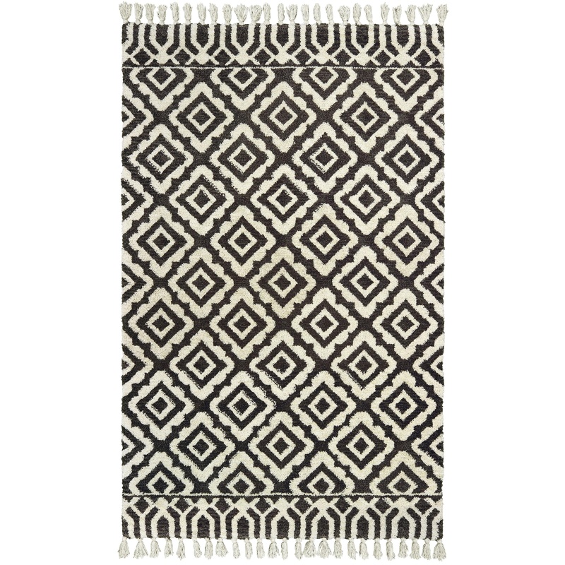 Madison Ivory Brown Bohemian Geometric Indoor Rug