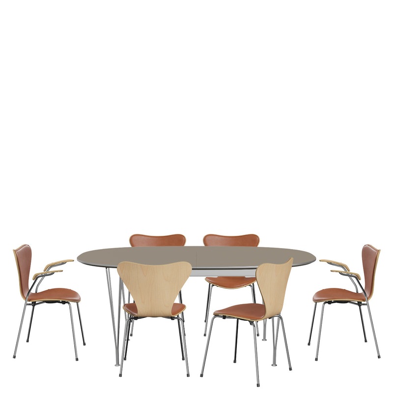 Arne Jacobsen Series 7 Dining Set, 6 Places – SHOWROOM SAMPLE