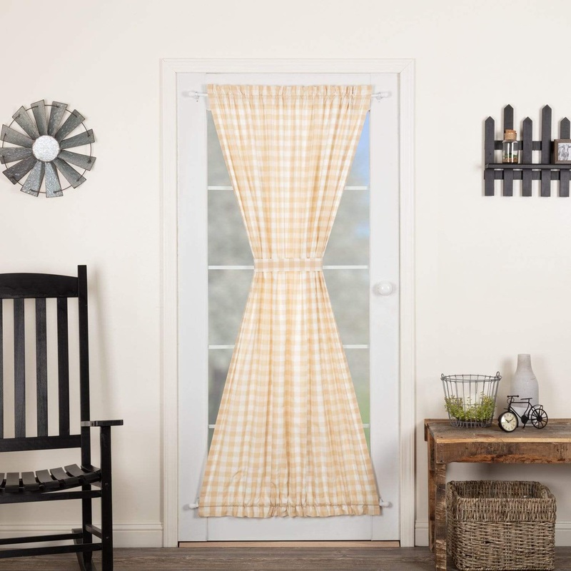 Annie Buffalo Tan Check Door Panel 72×42