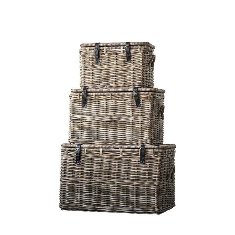 Canley Leather-Buckled Basket
