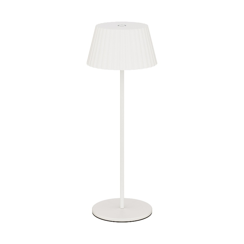 WAC TL-W251115 Pleat 1-lt 15″ Tall LED Indoor/Outdoor Table Lamp, 3CCT , White, Open Box