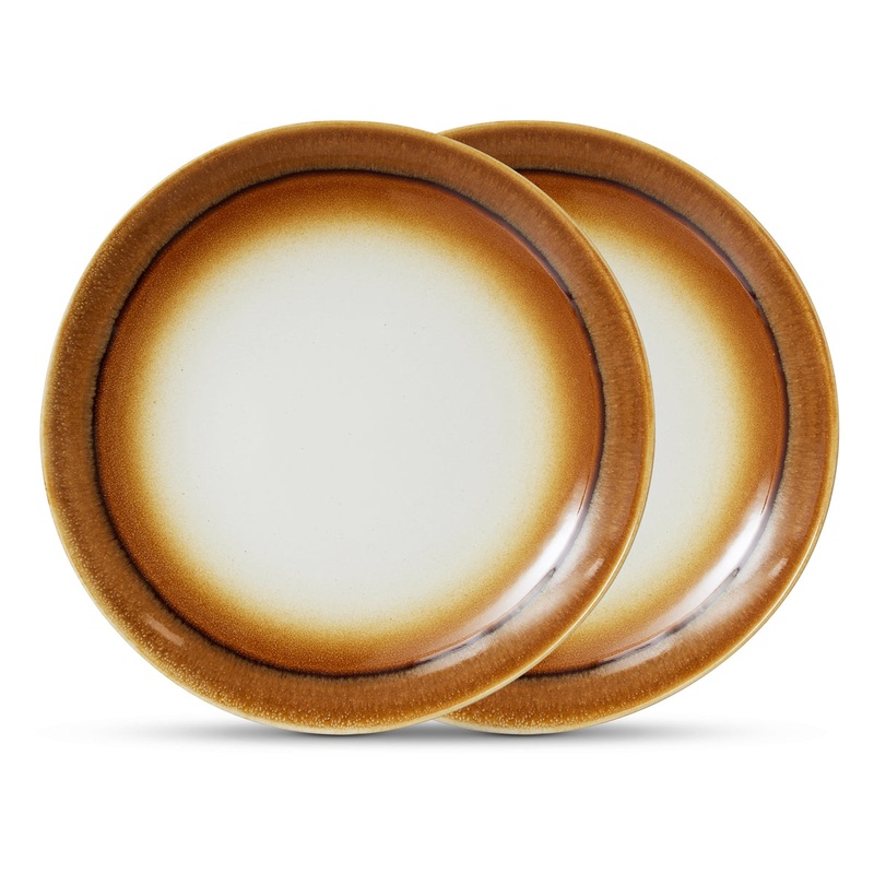 70s Ceramics Dinner Plates Supernova (Set Of Two)