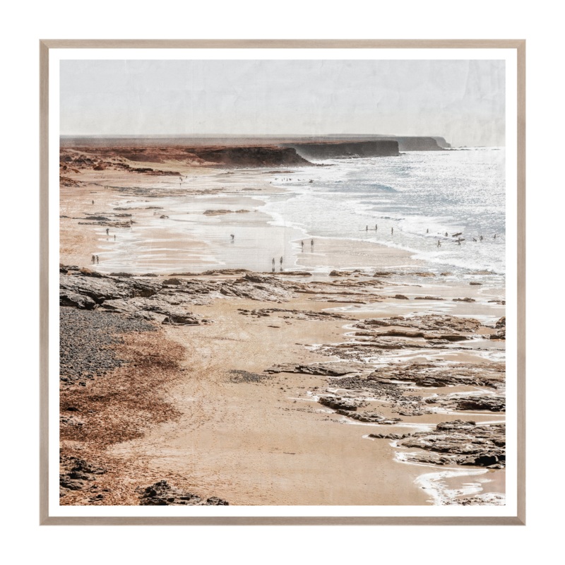 “Spanish Coastline” Framed Art Print