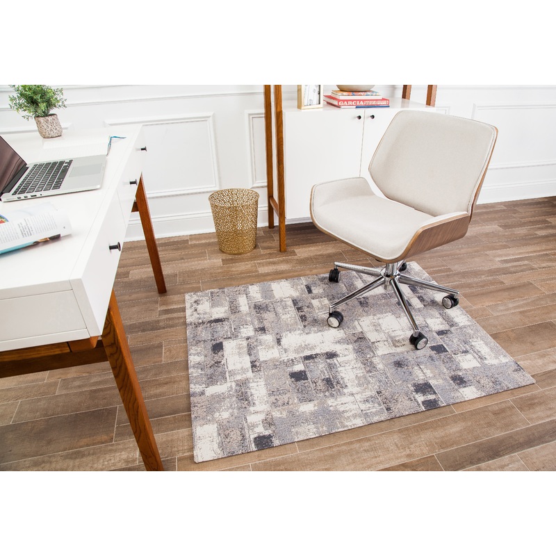 Aarhus 1/2 Chair Mat Brown & Gray