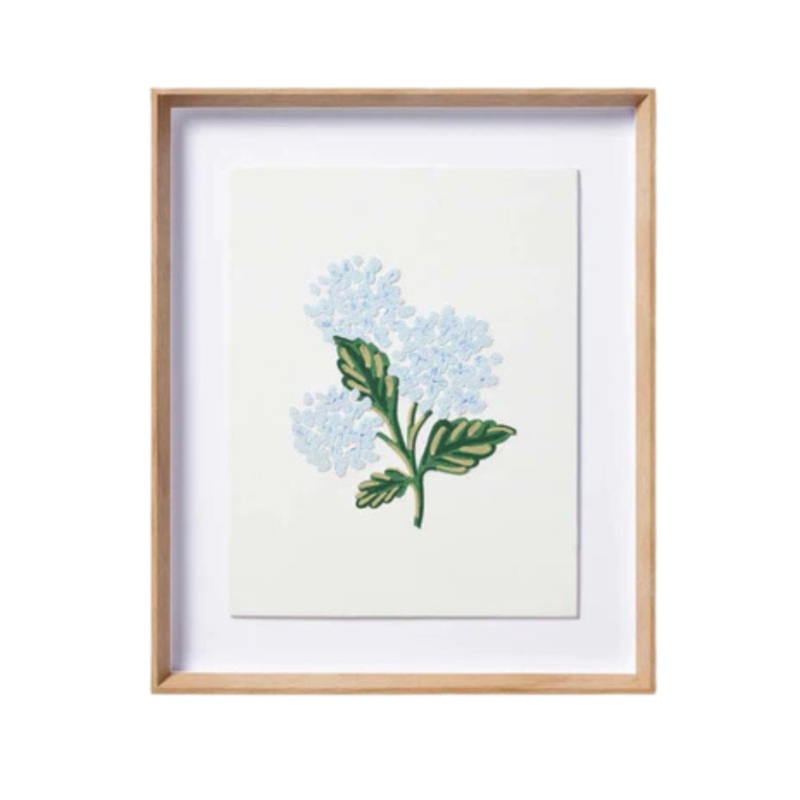 Hydrangea Cream Framed Art Print