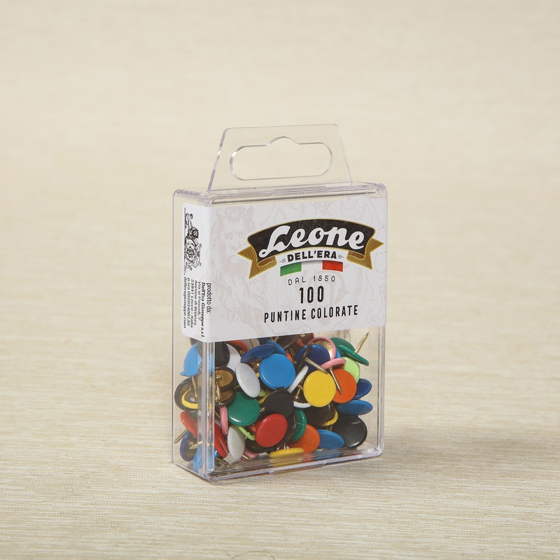 Colorful Pushpins, 100 ct, from Italy