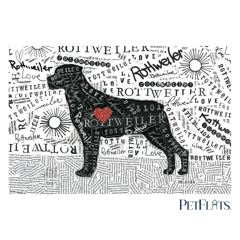 * Rottweiler 14×19 PetFlat – *Final Sale* PERFECT