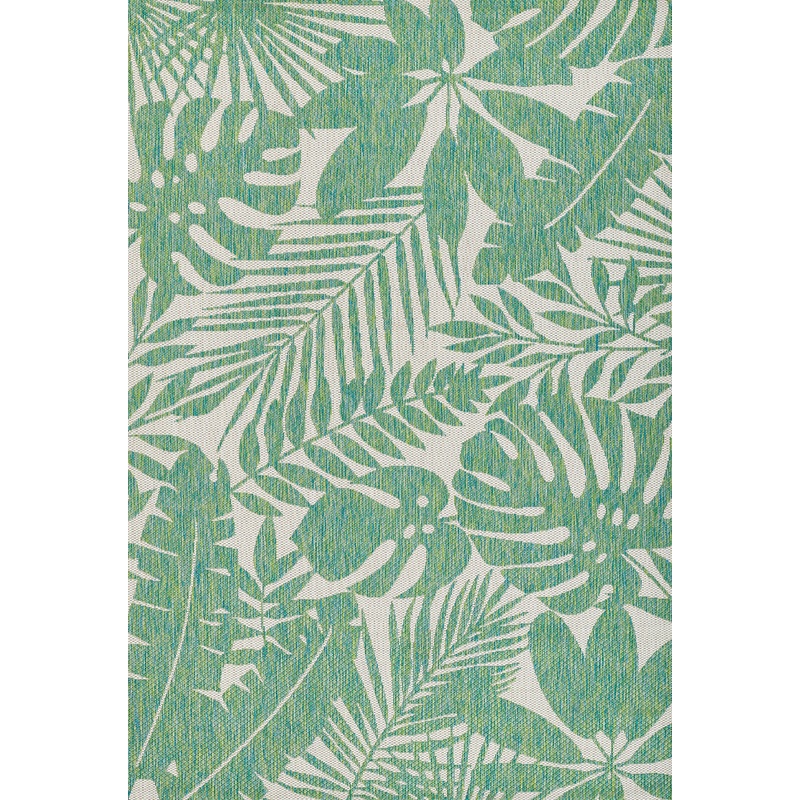 Momeni Villa Floral Machine Made Transitional Rectangle Indoor/Outdoor Area Rug