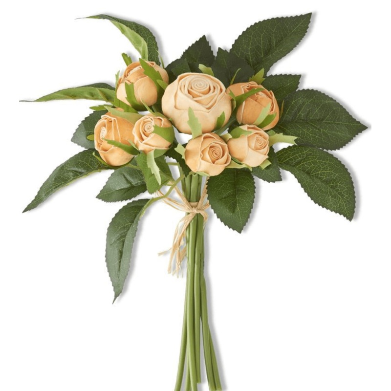 10″ Real Touch Cabbage Rose Bundle