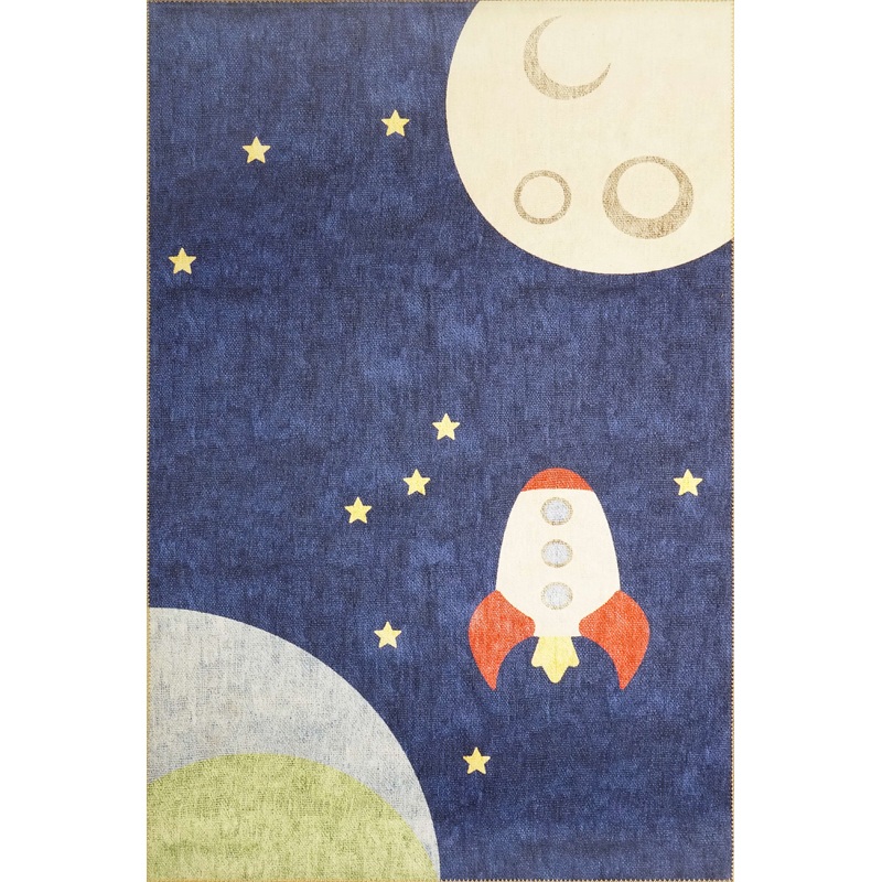Dynamic KIDZ 8085 Machine-Made Rocket Children Area Rug