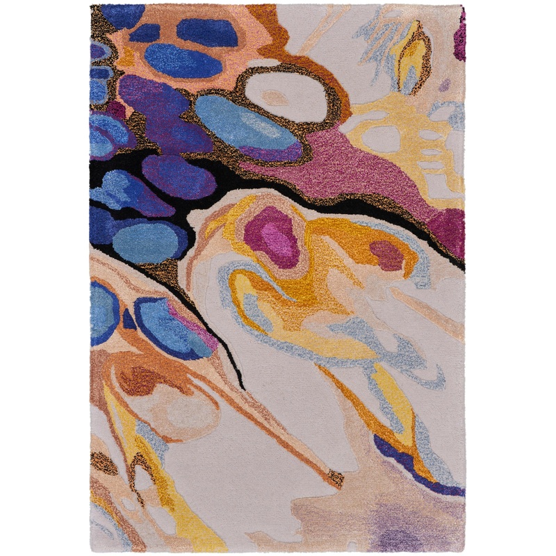 Nourison Prismatic 2′ x 3′ Grey Lilac Multi Modern Indoor Rug