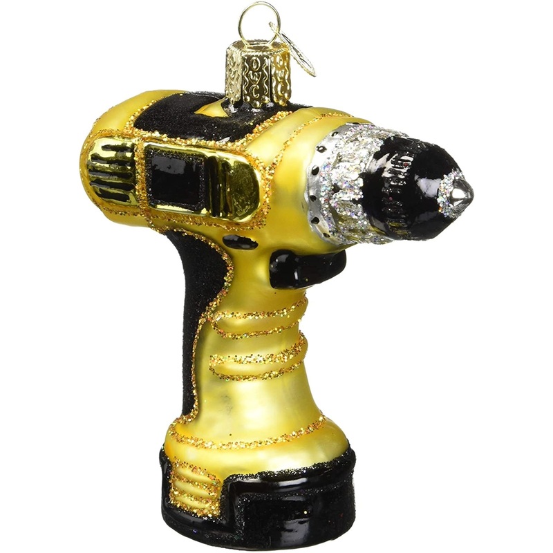 Old World Christmas Glass Blown Power Drill Ornament