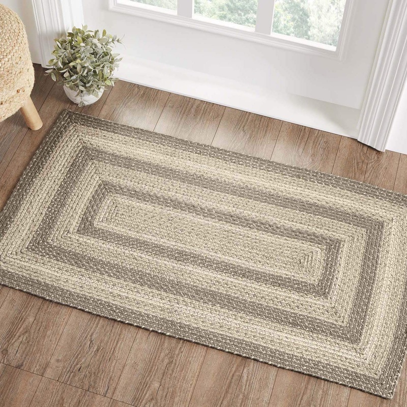 Cobblestone Jute Rug Rect w/ Pad 27×48