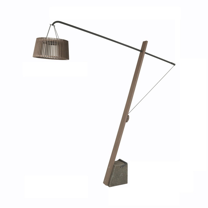 Pendulum Outdoor Solar LED Floor Lamp